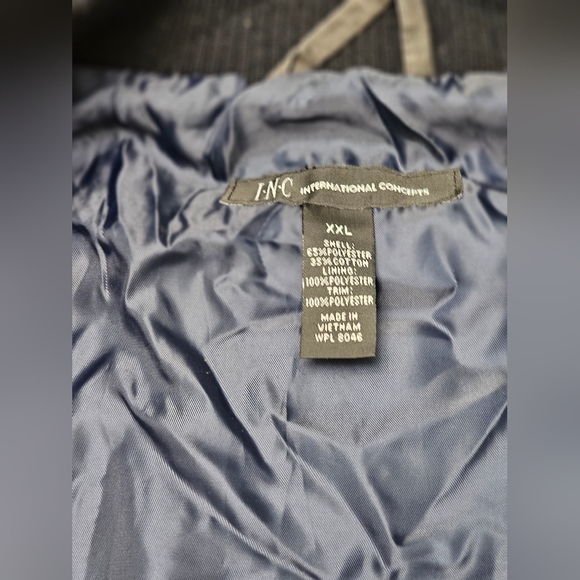 I-N-C International Concepts Men's Light Weight Jacket Size XXL Color Gray/ Bla - Picture 8 of 8
